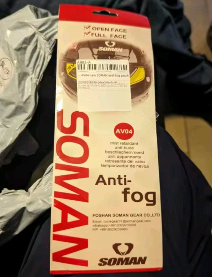 Aftermarket AGV K6 K6-S Motorcycle Visor Anti-Fog Pin-lock Insert Clear - Image 3 of 4