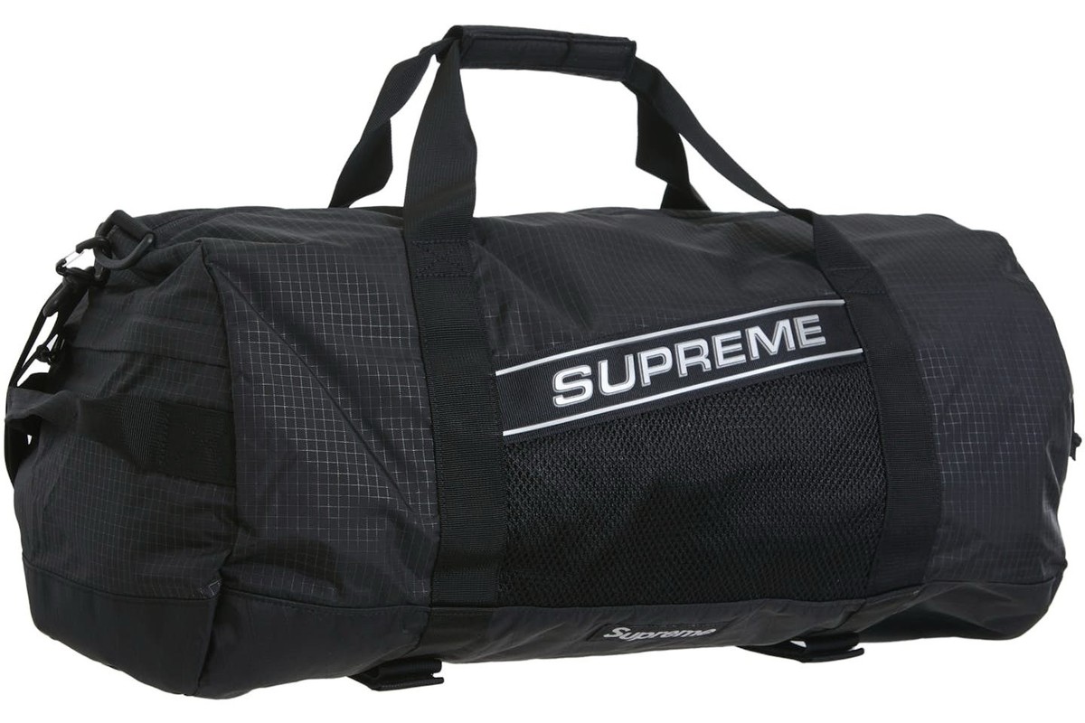 Supreme 3D Logo Black Duffle Bag FW23 NEW Authentic FW23B15
