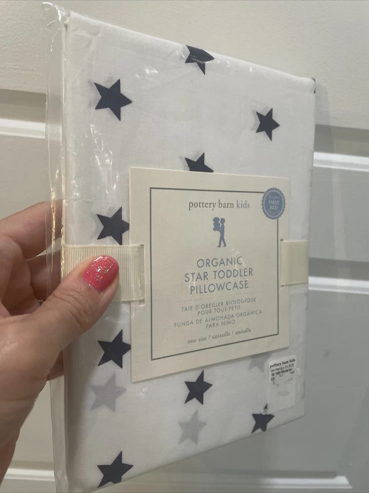 Pottery Barn holiday Toddler Star gift Batman kid boy Pillowcase blue USA , - Image 4 of 4