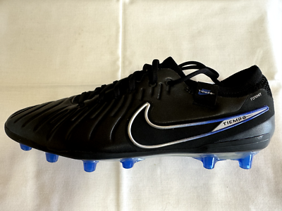 NIKE TIEMPO LEGEND 10 ELITE AG-PRO size UK 6 EUR 40 BLACK / CHROME