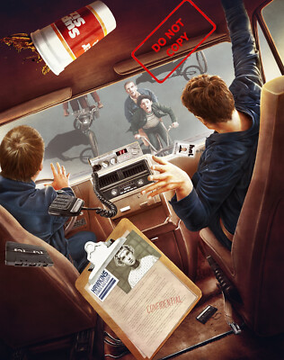 STRANGER THINGS VAN FLIP Poster 13x19 inches #13 Free Shipping 