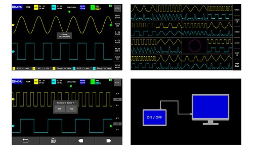 Digital Oscilloscope 1013D Mini 7 "Touch Panel 2CH 100MHz Bandwidth 1GS - Bild 9 von 11