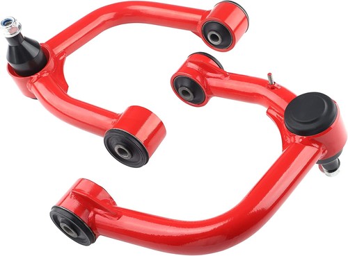 Front Upper Control Arms for 2-4" Lift For 2005-2022 Toyota Tacoma 2WD 4WD Red - Picture 8 of 8