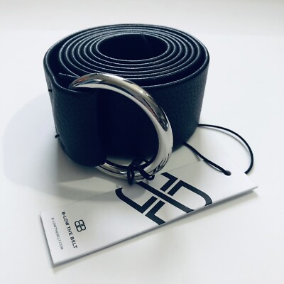 New B-Low the Belt Belt Black Silver Ring Casual Dress Ladies Wrap Faux  Leather | eBay