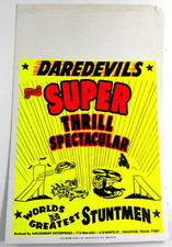 RARE 1960's Siros Stuntmen Motorcycle Daredevils Neal Walters Poster Corp
