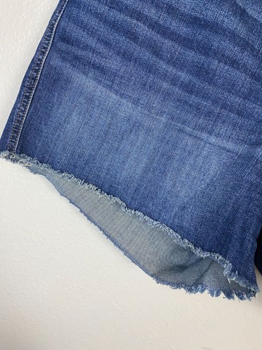 Kut From The Kloth Gidget Fray Blue Denim Jean Shorts Women Plus size 18 W - Picture 12 of 18