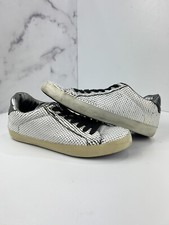 Zadig Voltaire Women's Leather Snakeskin Low Top Sneakers Black EU Size 42