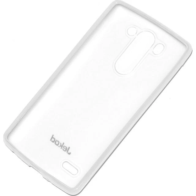 Jekod Custodia Originale Silicone Cover Retro Tpu Case Lg G3 S Dual Sim Bianca - Immagine 2 di 3