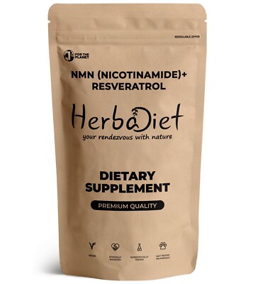 NM + Resveratrol NAD Supplement Nicotinamide Immune Support Energy Focus Boost