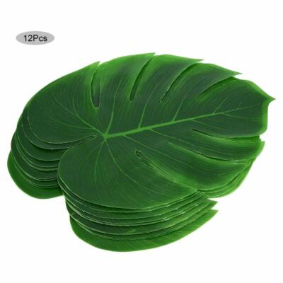 12pcs Tovagliette,Piante Artificiali Foglie a Forma di Tavolo da Pranzo