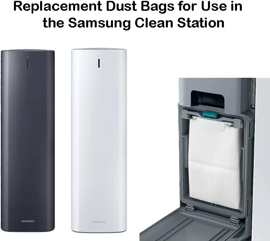 Paquete de 5 bolsas antipolvo genuinas para SAMSUNG VCA-RDB95 Jet Bot Robot estación limpia Foto 2 de 4