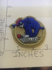 WW2 Unkown Armored Unit Bullion Shoulder Patch Beautiful 11/12/24 variant 2