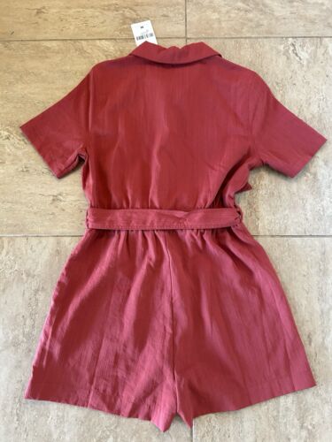 Women’s Forever 21 Size Medium Rust Colored Jumpsuit/Shorts Romper NWT - Picture 3 of 4