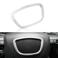 Steering Wheel Center Logo Cover Sticker Trim For Audi A3 A4L A6L A8 Q3 Q5 Q7