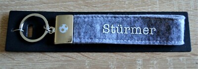 Depesche KEYRING felt, ''STRIKER'', grey, new