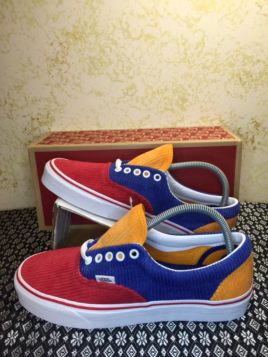 Vans Era Corduroy Old Skool Mens Sneakers Blue Orange Sz 8.5 Womens 10 | eBay