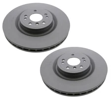Zimmermann Pair Set of 2 Front Vented Disc Brake Rotors 350mm For Mercedes