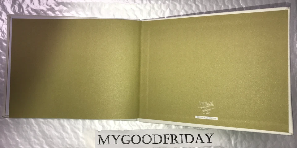 Libro de visitas C.R. Gibson Gold Glitter *En venta por tiempo limitado Foto 3 de 4