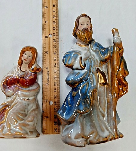 Classic Elements Nativity Porcelain Figurines 9 piece + Wood Base -Christmas - Picture 5 of 10