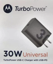 NEW Motorola /Lenovo TurboPower 30W USB-C Charger 4X Faster - No Cable