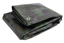 Heavy Duty Waterproof Camo Tarp - Reversible Camouflage/Green Tarp - 10x12 wi...