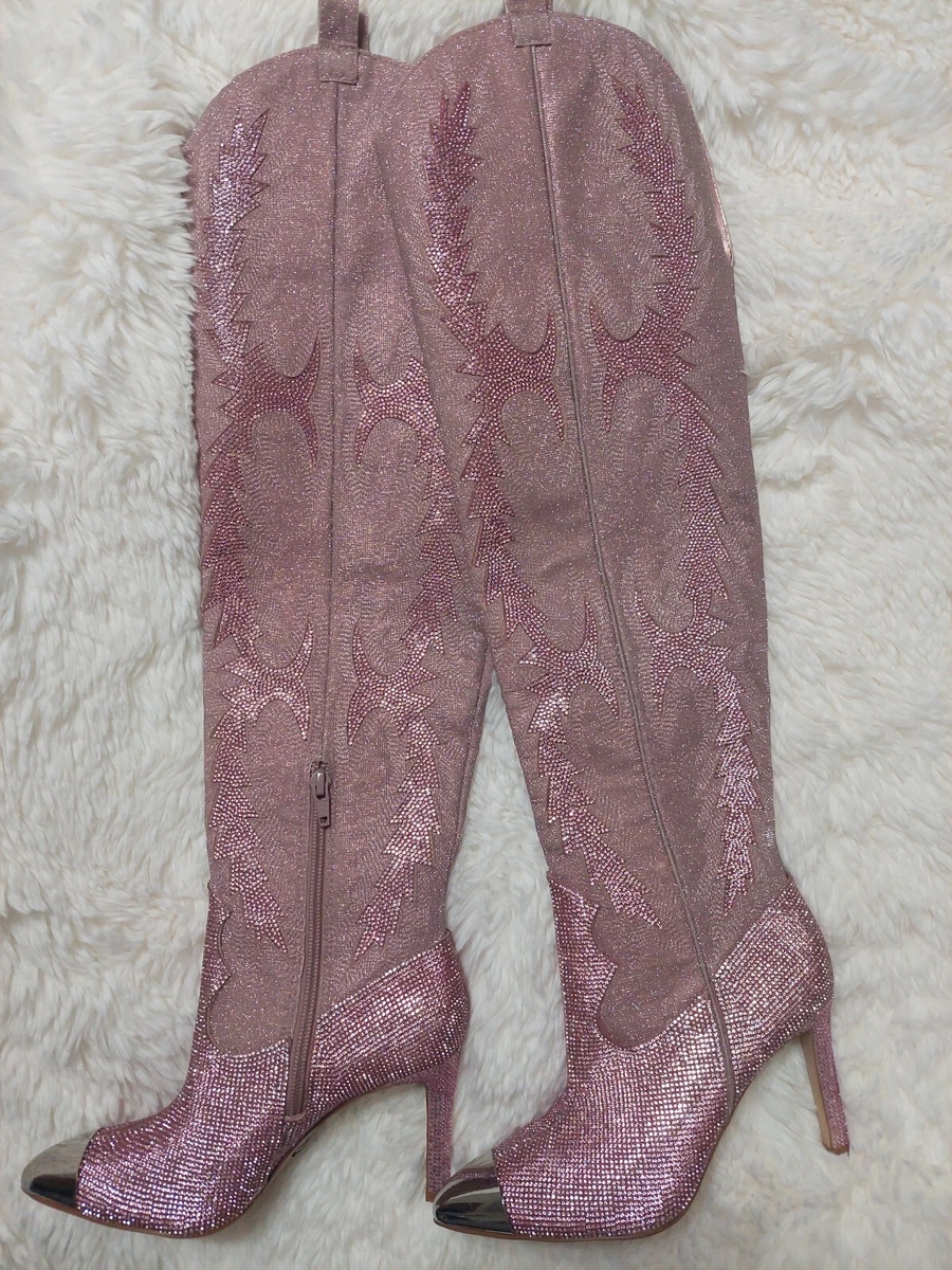 Gianni Bini Pink Katyanna Over the Knee Boots. Size 5M New without box