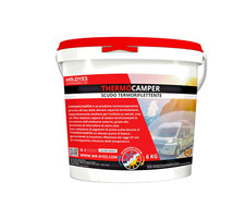 THERMOCAMPER SCUDO TERMORIFLETTENTE UV PER TETTI CAMPER E CARAVAN DA 1KG-2KG-6KG