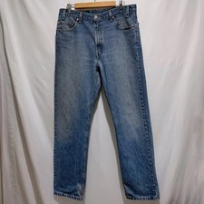 Vintage 90s Levi's 505 Jeans Pants Size 34 Blue Denim Made In USA