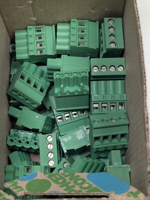 Lot of 36 NEW PHOENIX 1792773 PCB Socket Plugs 5.08mm 12AWG 320V 12A 4 Position
