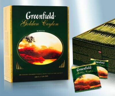 Black Golden Ceylon Broken Tea Noble Taste in Single Cuvert 100x2g Черный чай