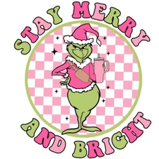 Direct To Film Transfer, Ready to Press, Iron on Transfer, DTF, Grinch