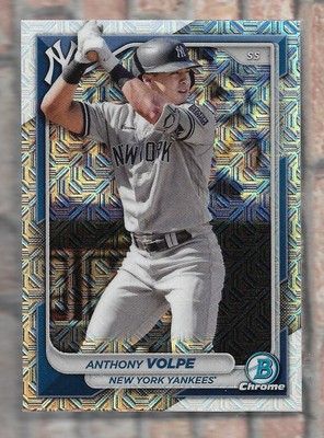 ANTHONY VOLPE 2024 TOPPS BOWMAN CHROME MOJO INSERT ROOKIE RC CARD 