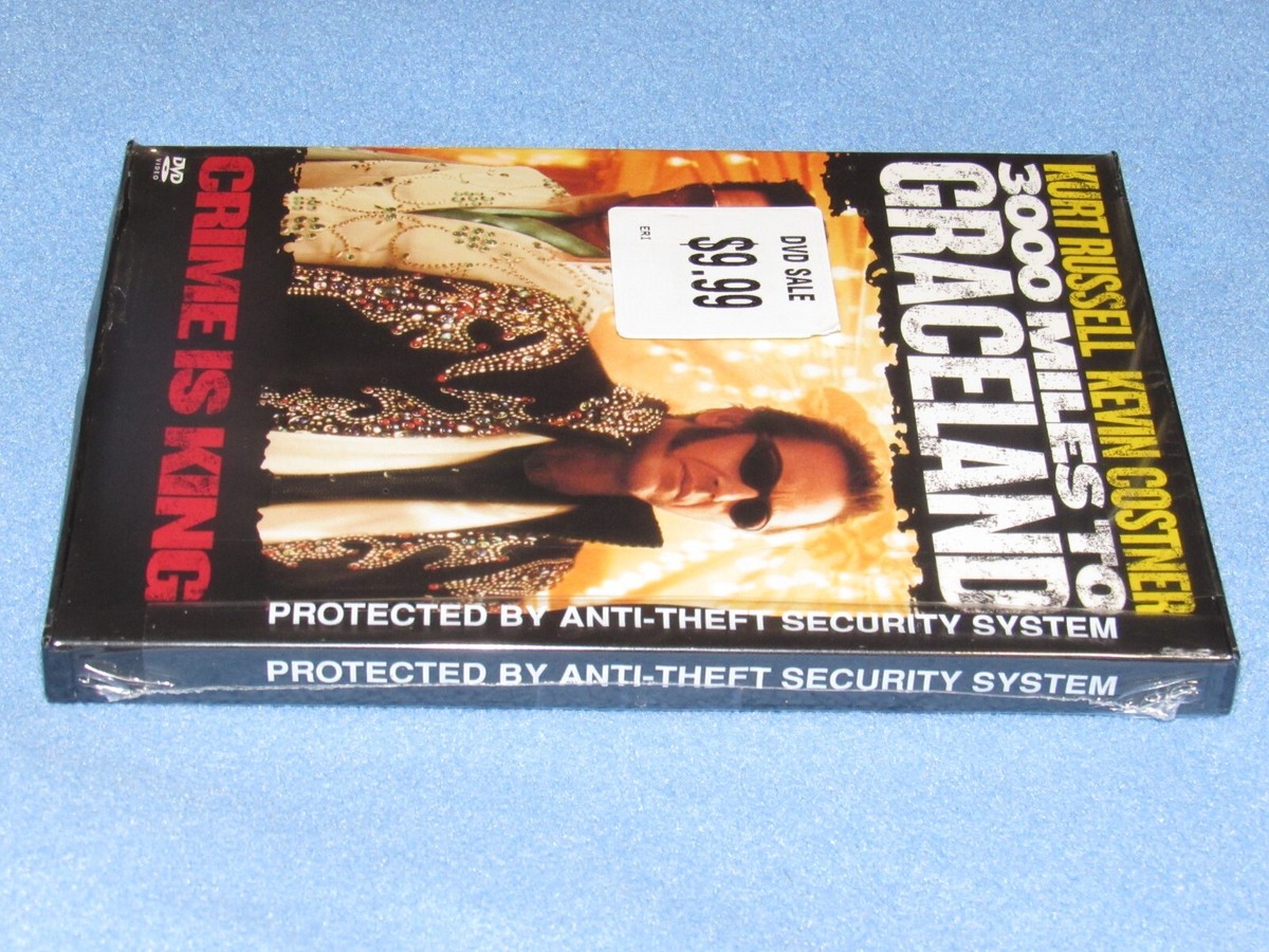 3000 MILES TO GRACELAND (DVD, 2001) ~Kurt Russell, Kevin