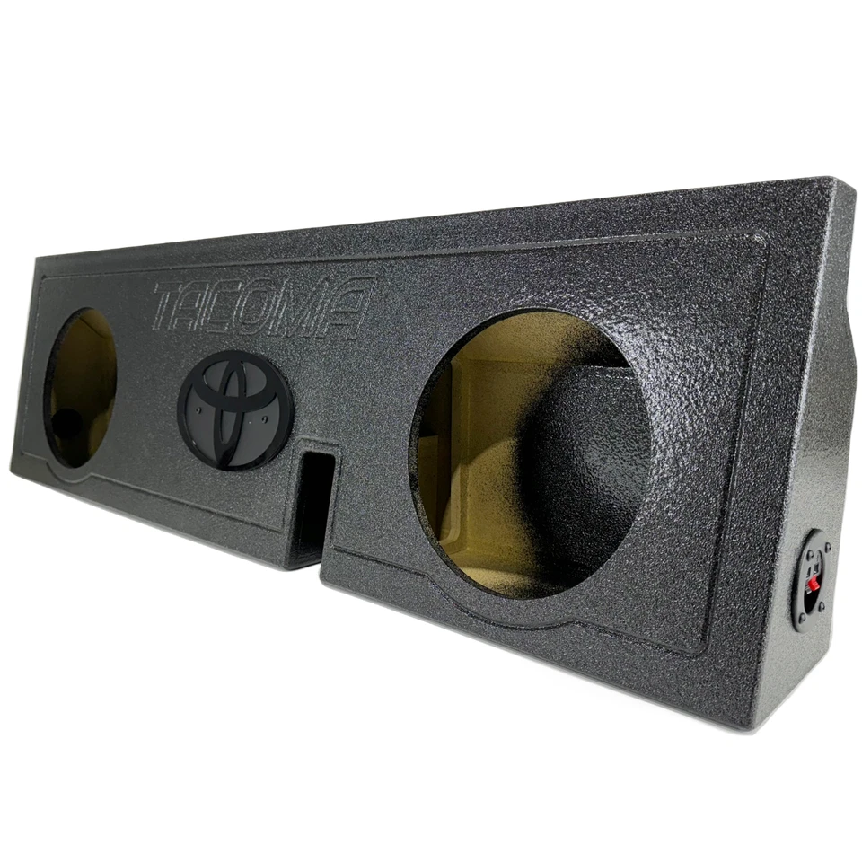 MEGABASS Toyota Tacoma 05-22 Crew Cab Subwoofer Box Enclosure 2x12” Woofers Sealed