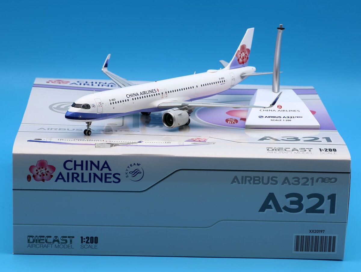 JC Wings 1:200 China Airlines Airbus A321neo Diecast JC Wings 1:200 China Airlines Airbus A321neo Diecast