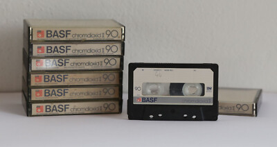7x BASF chromdioxid II 90 Kassette Tape