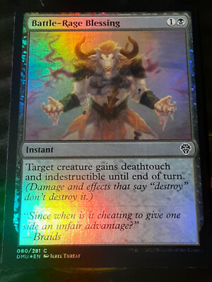 Battle Rage Blessing FOIL , Dominaria United ,Near Mint ,MTG,FREE ...