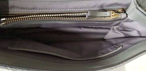 Authentic Tory Burch - FLEMING SOFT CONVERTIBLE SHOULDER BAG Gray/Gold Hardware - Picture 12 of 14