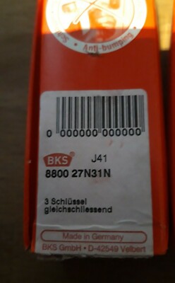 1 Stück BKS Zylinder  27/31