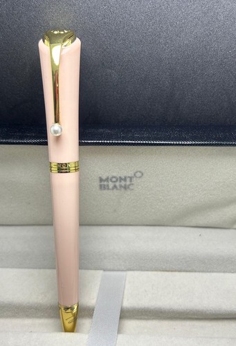 Premium Montblanc Muses Marylin Monroe Pink Body+Golden Clip Lady Ballpoint Pen
