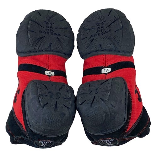 Sansha Skazz Size 2W Boomerang Split Sole Canvas Dance Sneakers Red Black - Picture 10 of 11