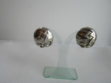 boucles d'oreilles vintage delphine nardin métal argenté