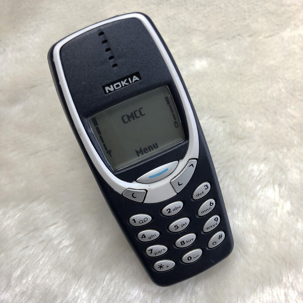 Nokia 3310 Navy blue Unlocked 2G GSM 900/1800 Mobile Phone (with Snake II  Game)