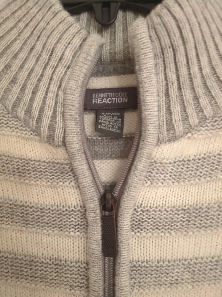 Cárdigan de lana con cremallera Kenneth Cole Reaction para hombre talla S Foto 2 de 4