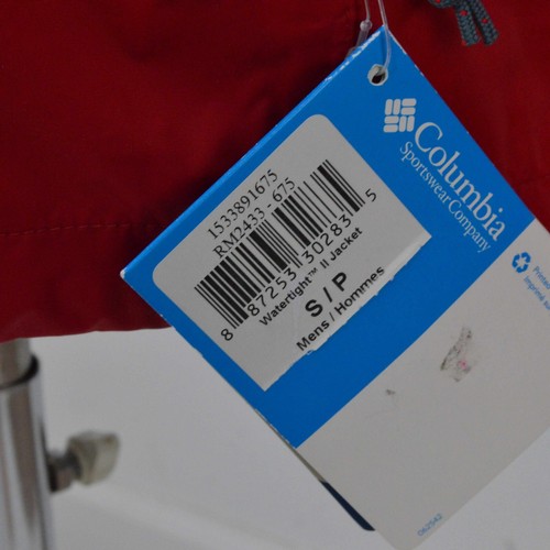 NEW Columbia Mens Watertight II Jacket Small Red OmniTech Outdoors Hiking - Picture 5 of 11