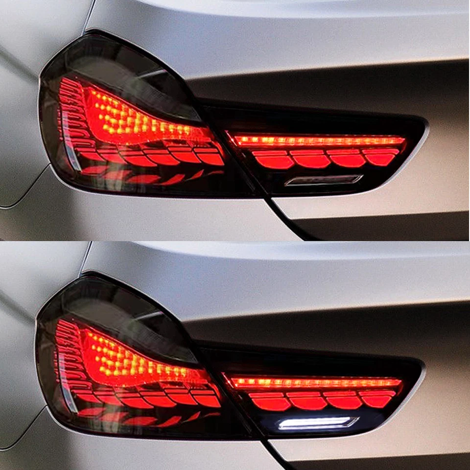 Conjunto de luces traseras LED negras humo aptas para BMW Serie 6 640i 650i M6 2010-2017 Foto 3 de 4