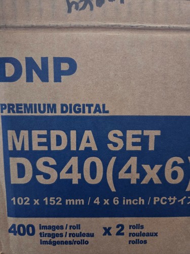 DNP DS40 4"x6" Media Set SEULEMENT 1 RUBAN (DS40PK46) 1 ROULEAU PAPIER 400 impressions/rouleau - Photo 4/4
