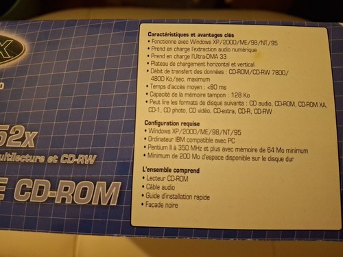 DYNEX 52X CD-ROM Supports Muti-Read, CD-RW format - Afbeelding 2 van 5
