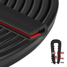 Rubber Edge Trim U Channel - 1/8" Self Adhesive Sheet Metal Edge Guard