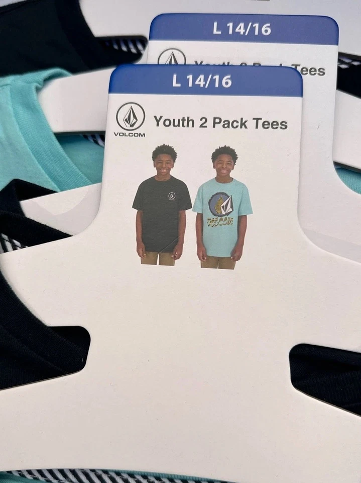 Pack de 2 camisetas Volcom juveniles grandes 14/16 informales manga corta cuello redondo exterior Foto 4 de 4
